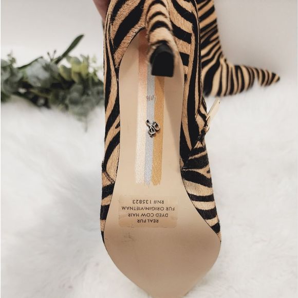 NEW Sam Edelmen Zebra print boots - Picture 9 of 14